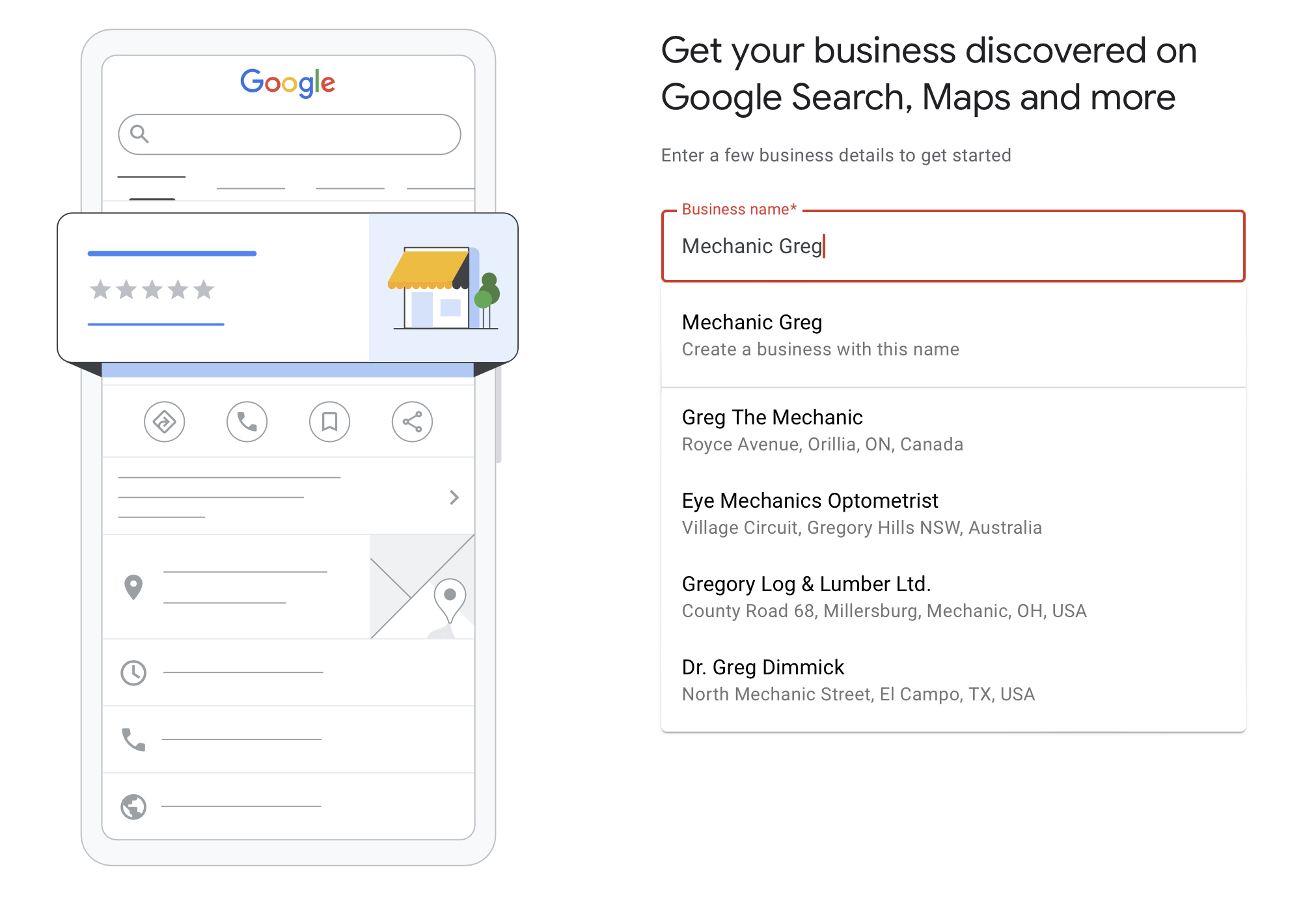 Create Google My Business profile